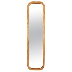 Rattan Pencil Reed Full Length Rectangular Mirror