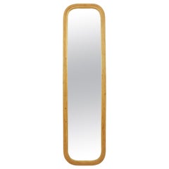 Rattan Pencil Reed Full Length Rectangular Mirror