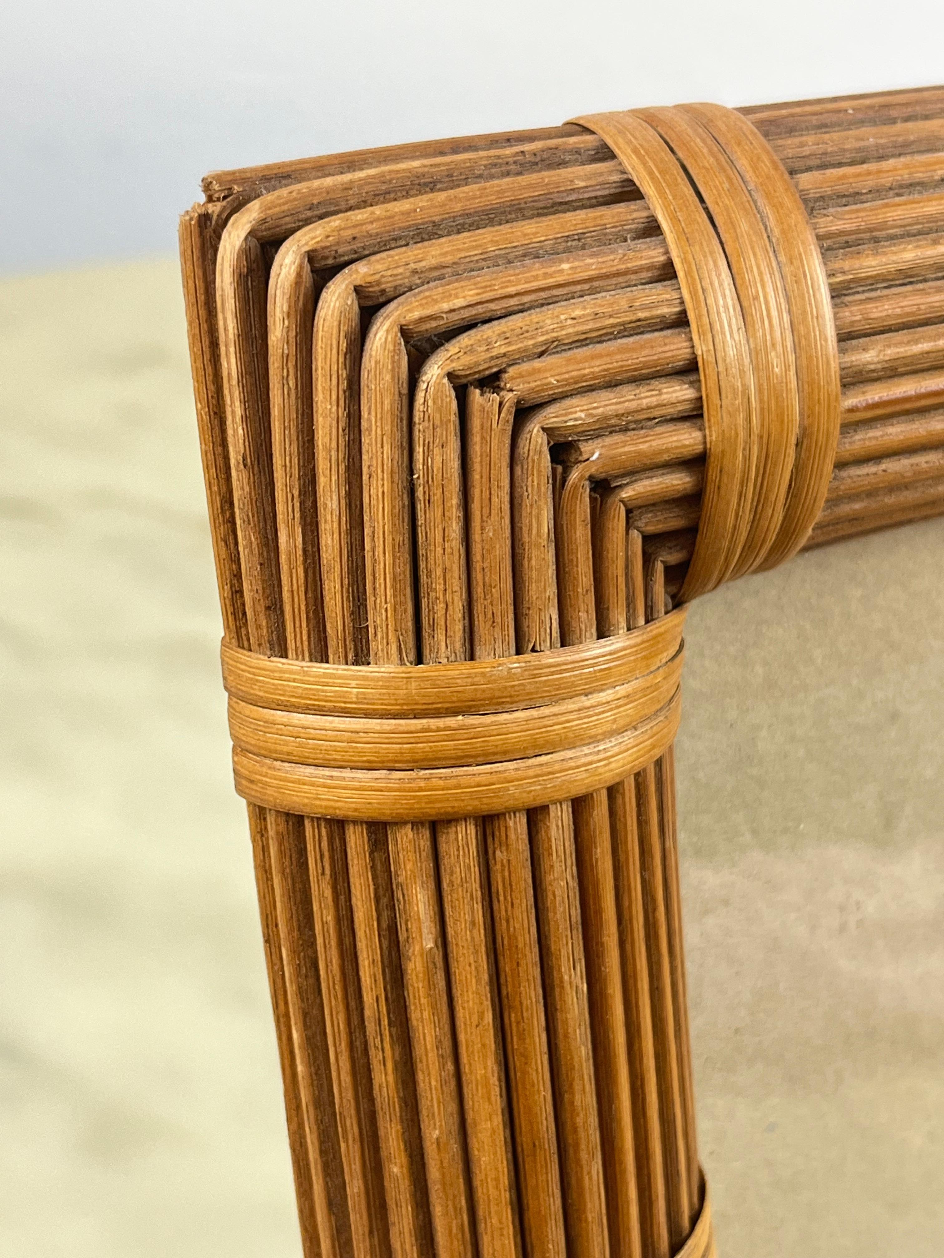 Other Rattan Photo Frame, Italy, 1970s For Sale