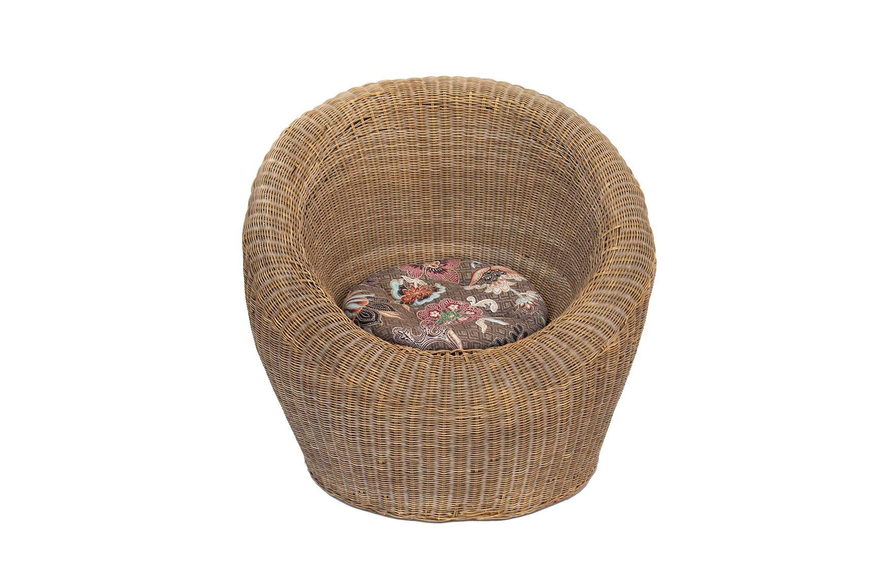 Scandinavo moderno Sedia Pod in rattan in vendita