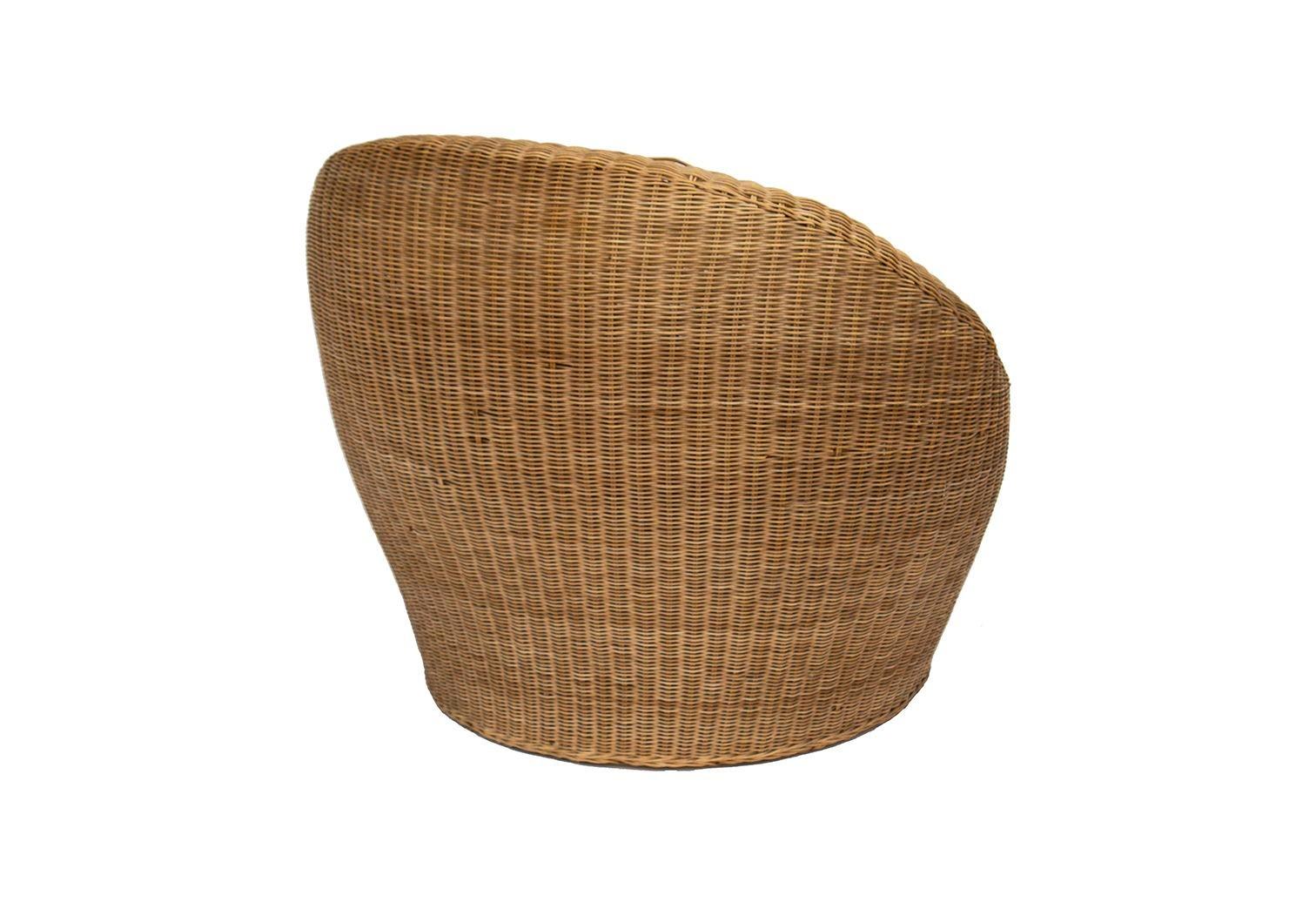 Vimini Sedia Pod in rattan in vendita
