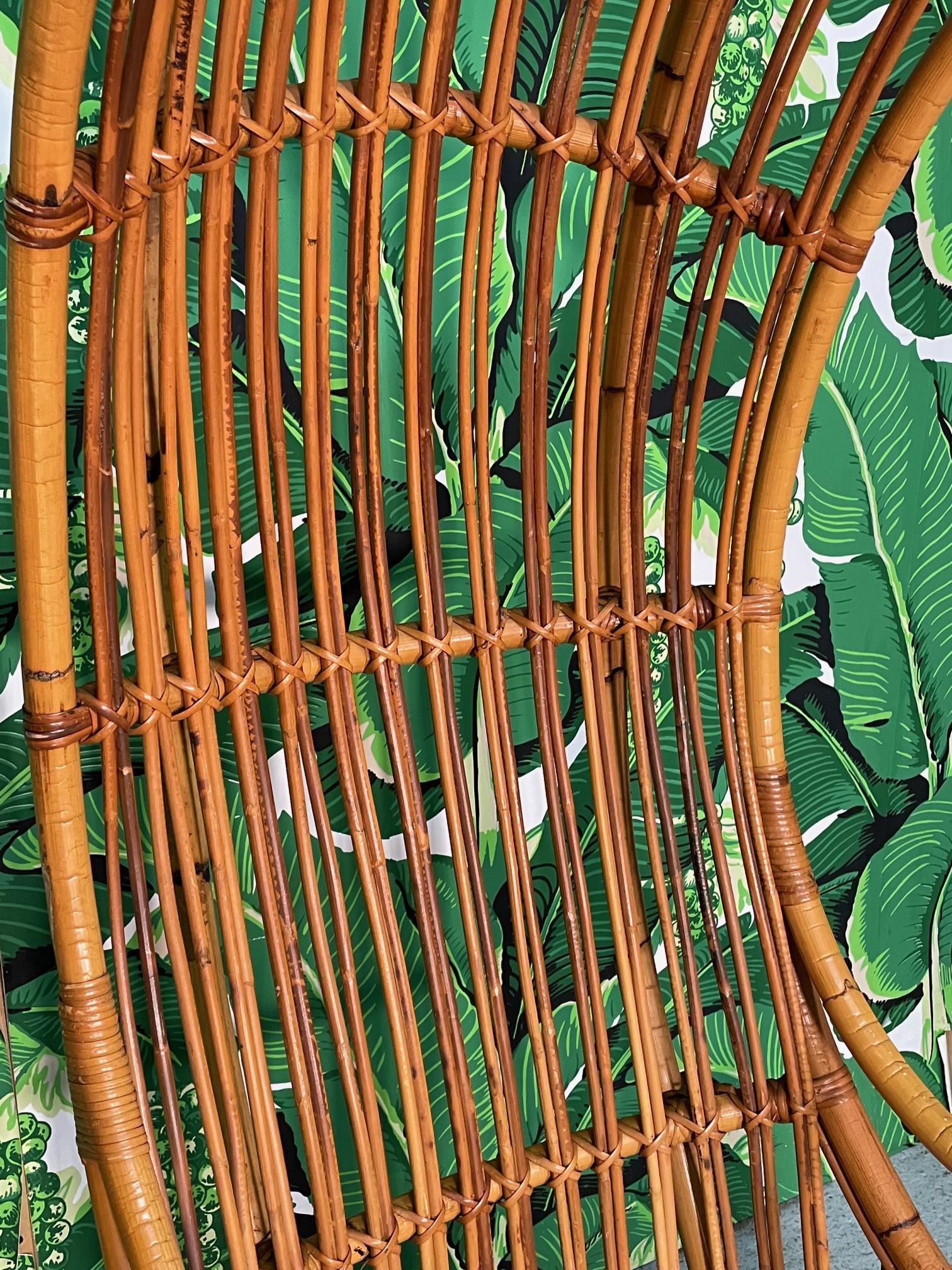 Rattan Porters Chair in the Manner of Franco Albini 4