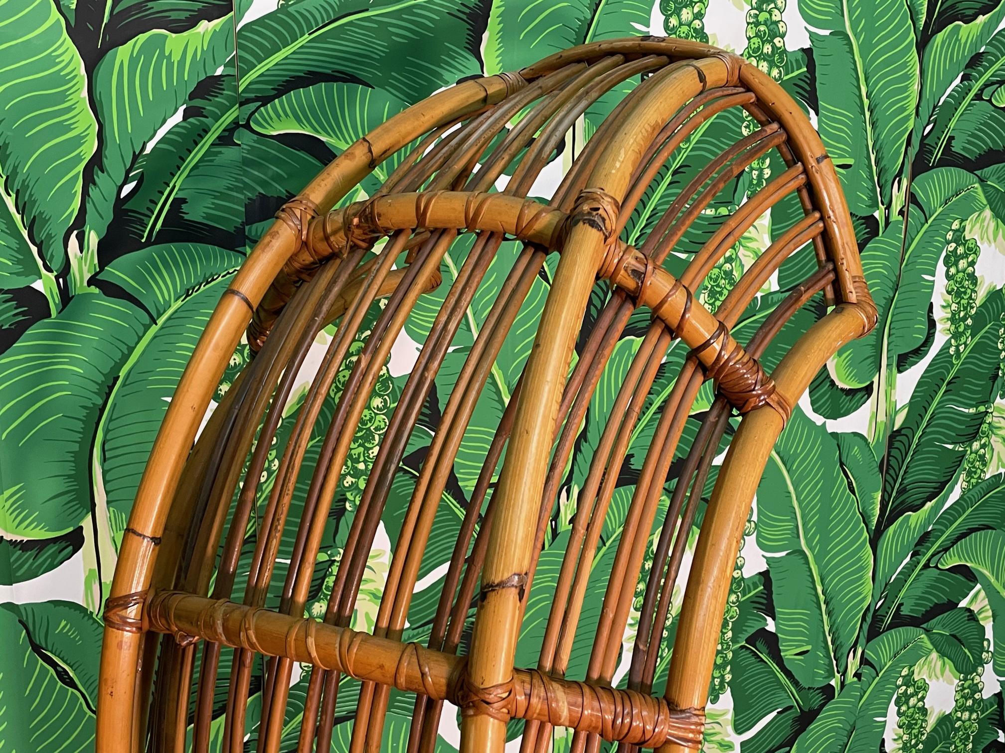 Rattan Porters Chair in the Manner of Franco Albini 3