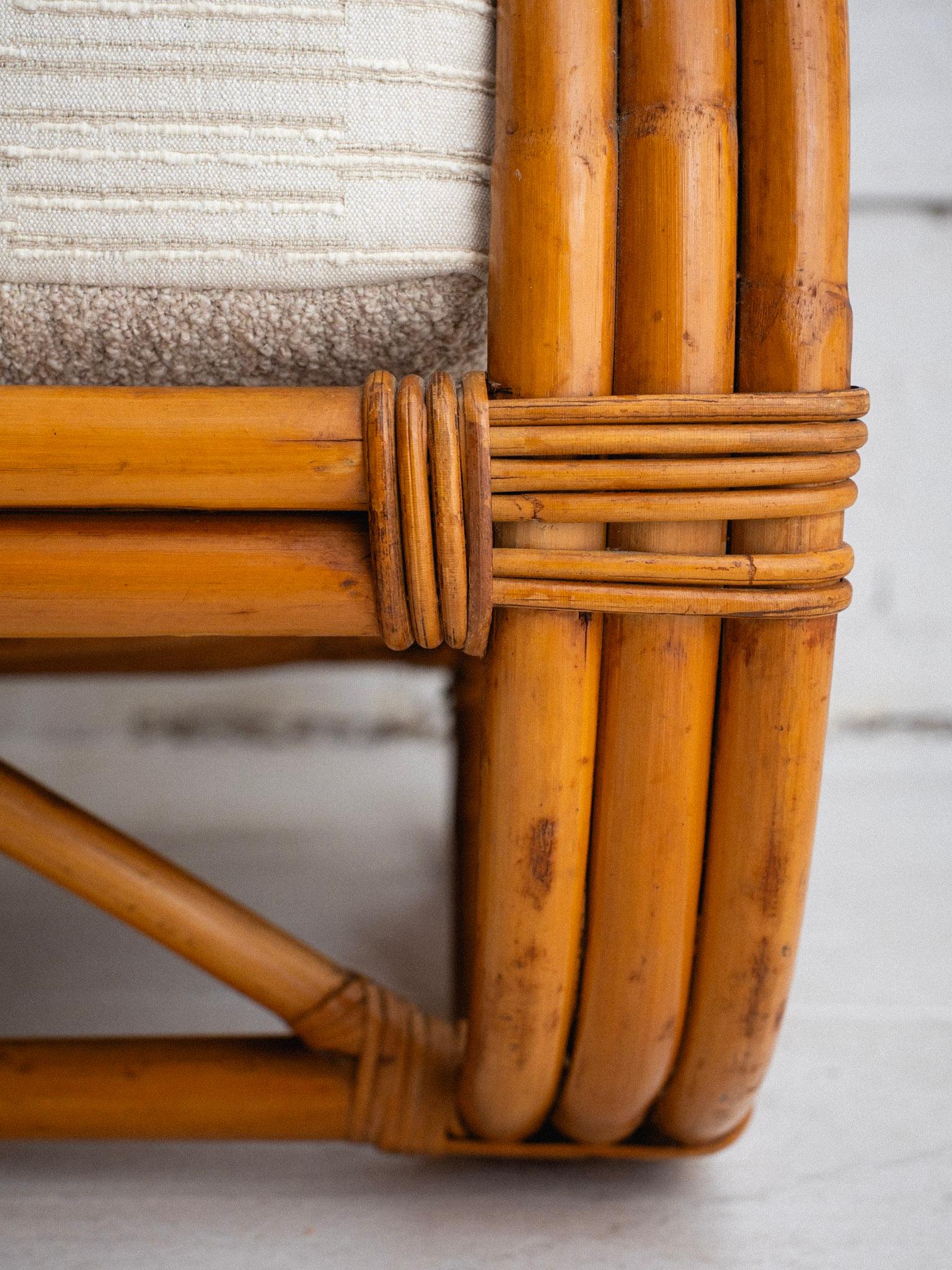 Rattan Pretzel Chair in the Style of Paul Frankl, One Available 7
