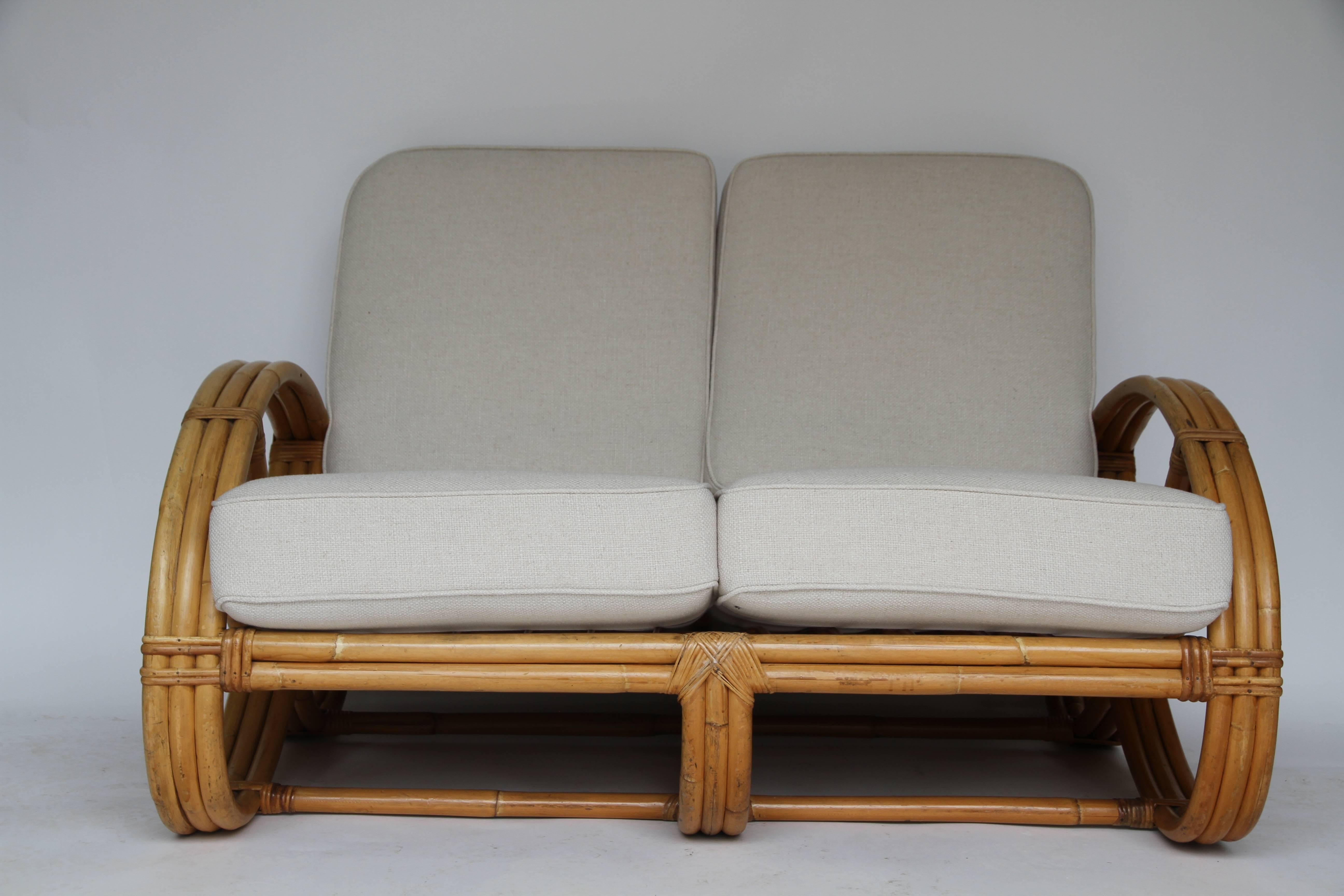 loveseat rattan