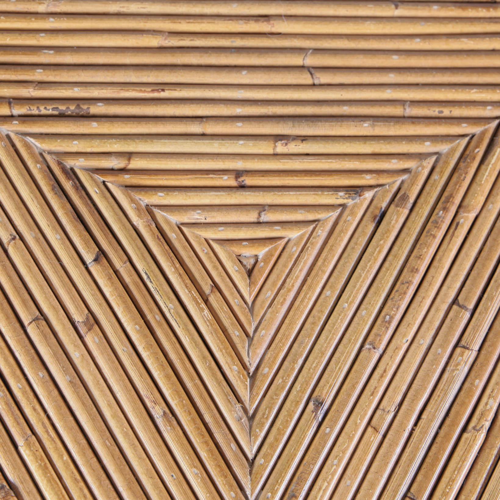 Hand-Woven Rattan Puzzle Coffee Table