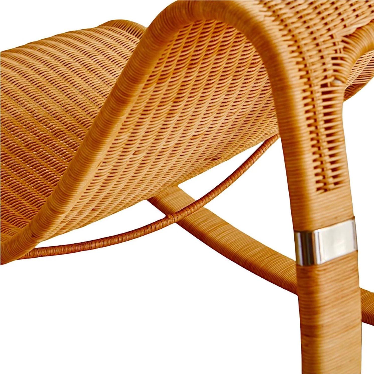 Rattan Rocking Chair , Sweden, 2002 In Good Condition For Sale In Rijssen, NL