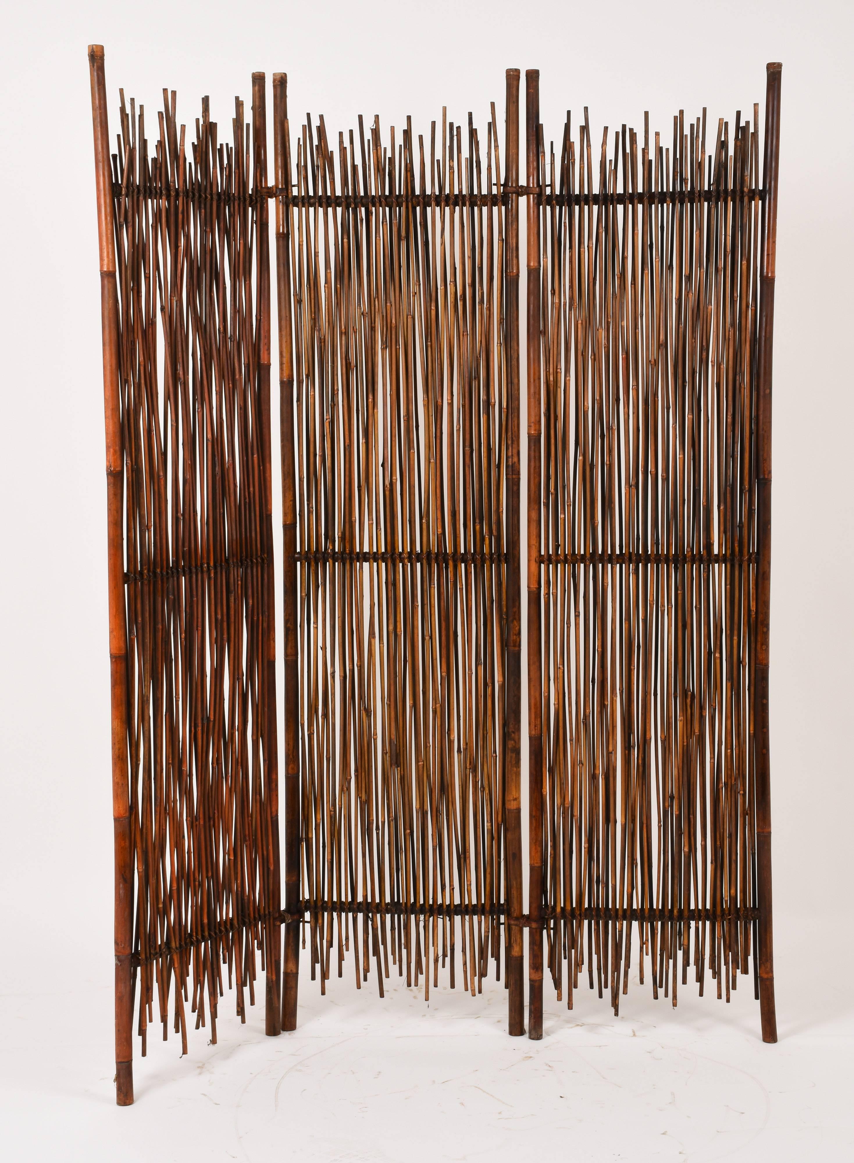 Rattan Room Divider Screen, Partition, Italy, 1900s 6