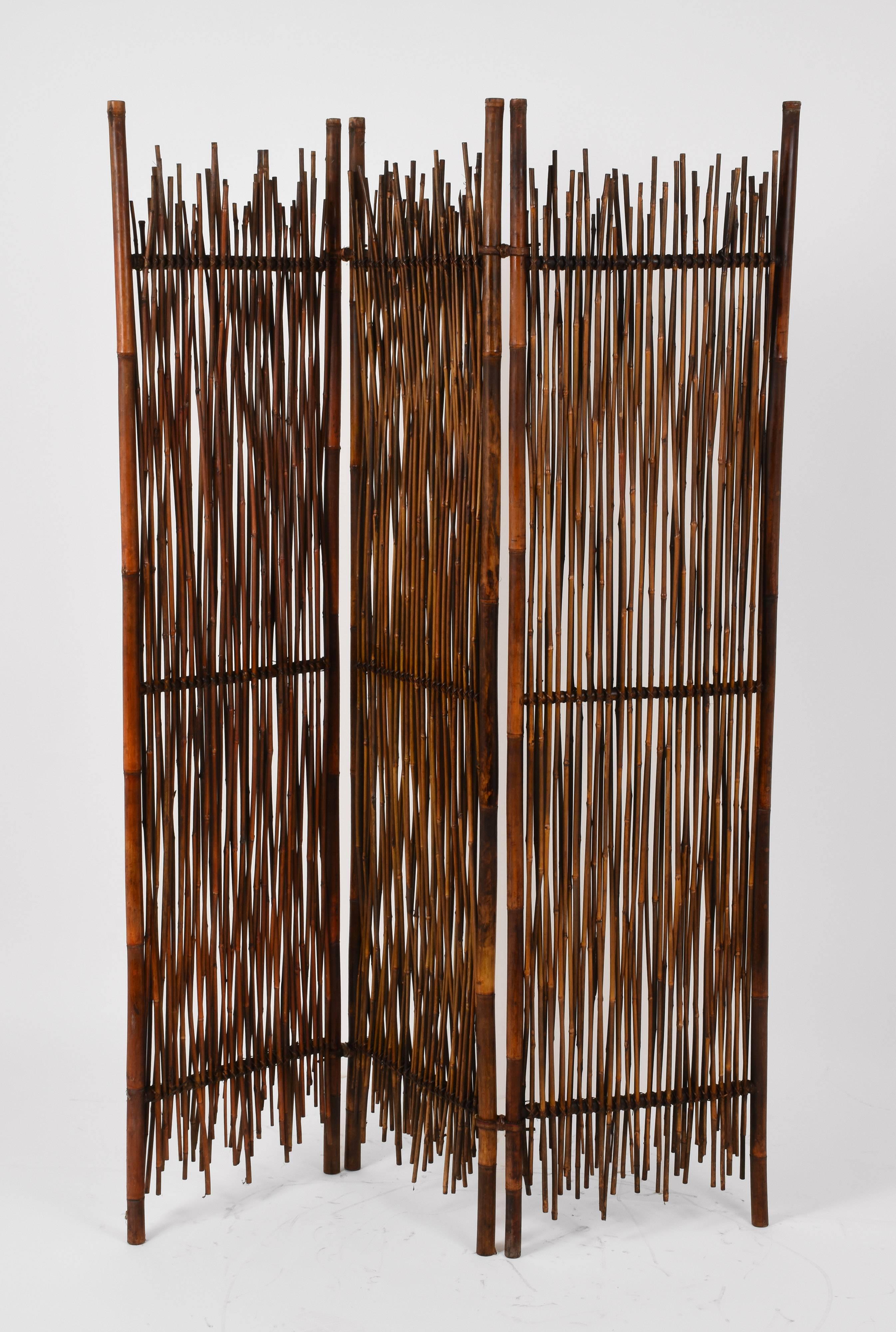 Other Rattan Room Divider Screen, Partition, Italy, 1900s