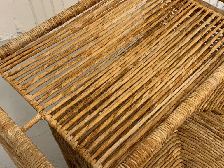 Rattan Rope Jute Wrapped Nesting Tables For Sale at 1stDibs nesting