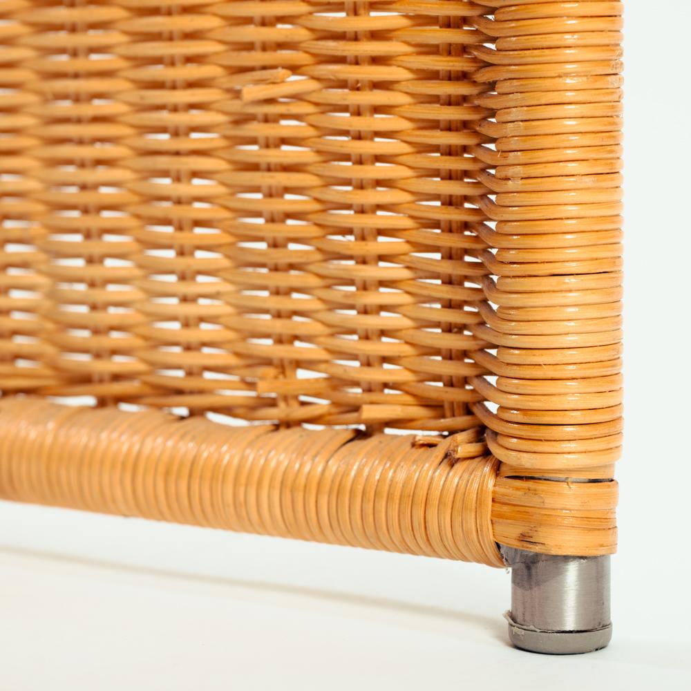 Rattan seating group set with waved back, 1990s 12