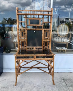 Rattan Secretary Desk by Pierce Martin