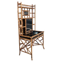 Rattan Secretary Desk by Pierce Martin