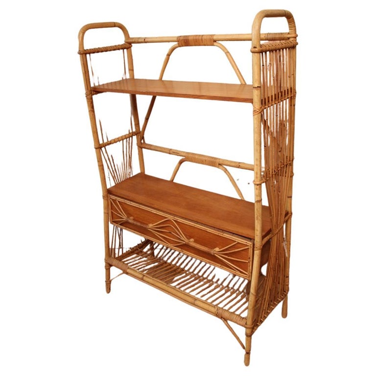 Rattan Shelf For Sale at 1stDibs