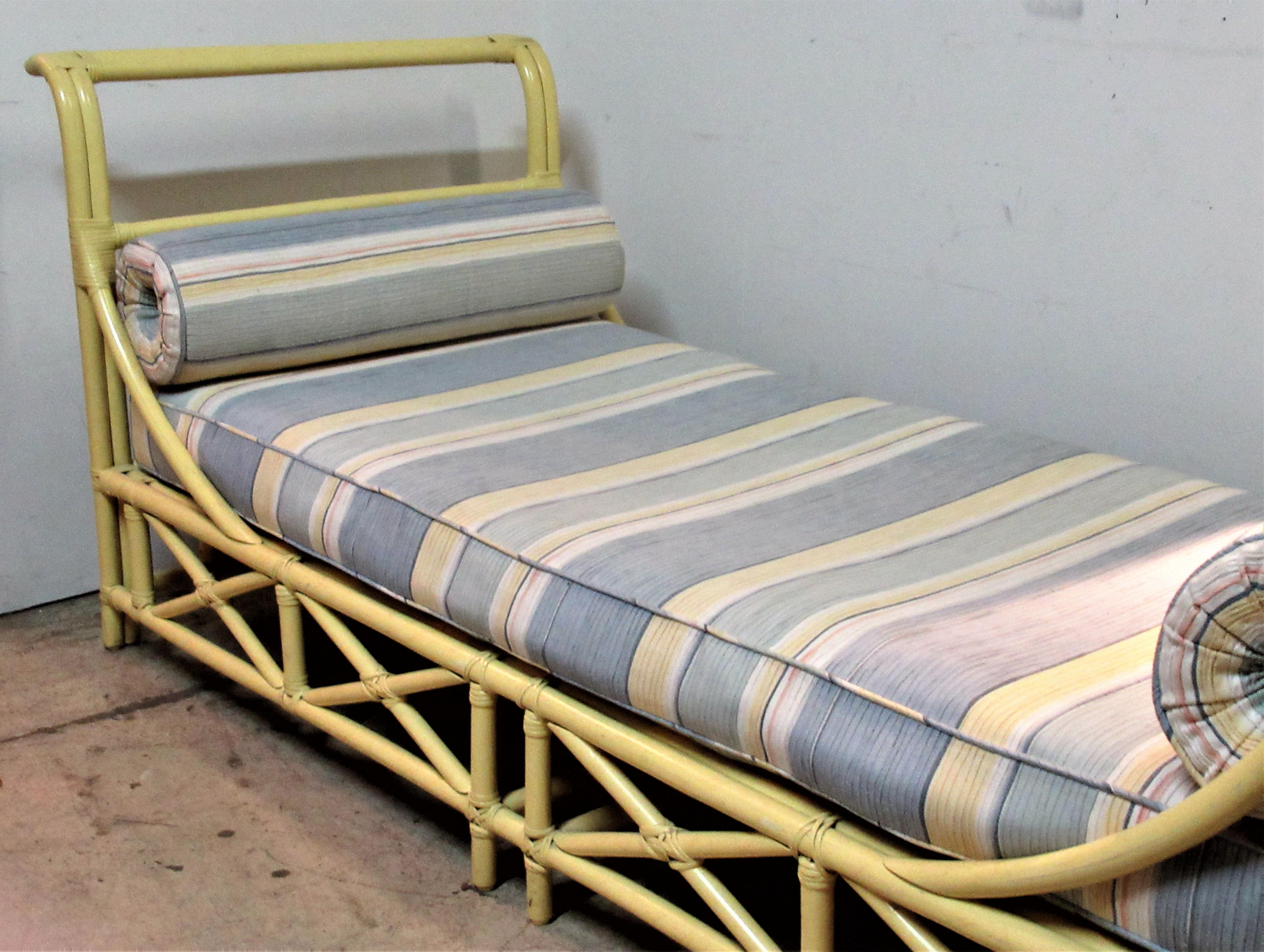 Rattan Sleigh Form Daybed by Ficks Reed 2