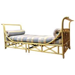 Rattan Sleigh Form Daybed by Ficks Reed