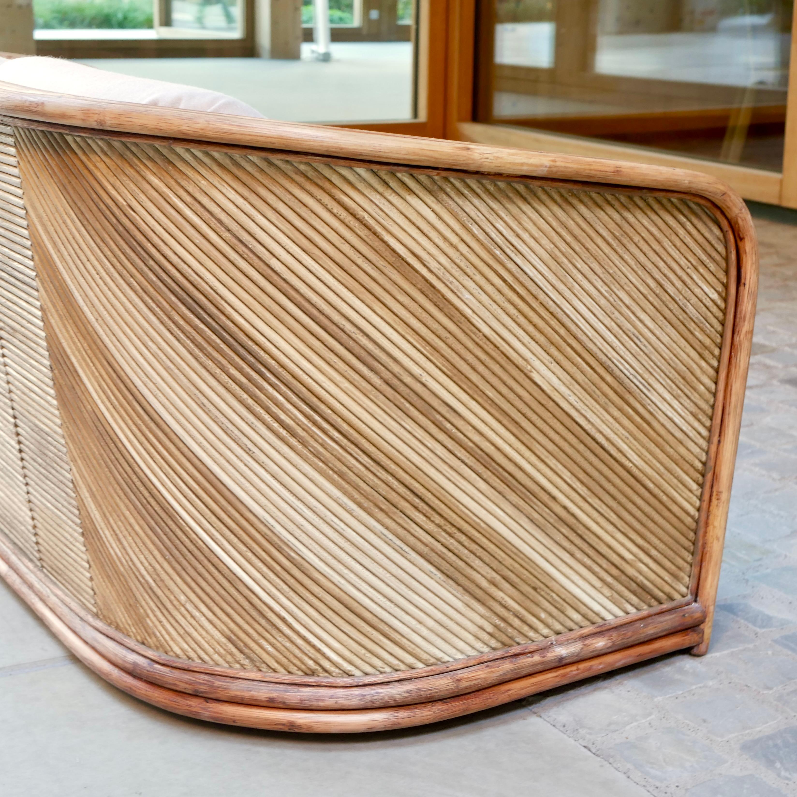 Rattan sofa and armchairs lounge set by Maugrion for Roche Bobois, France, 1980s 2