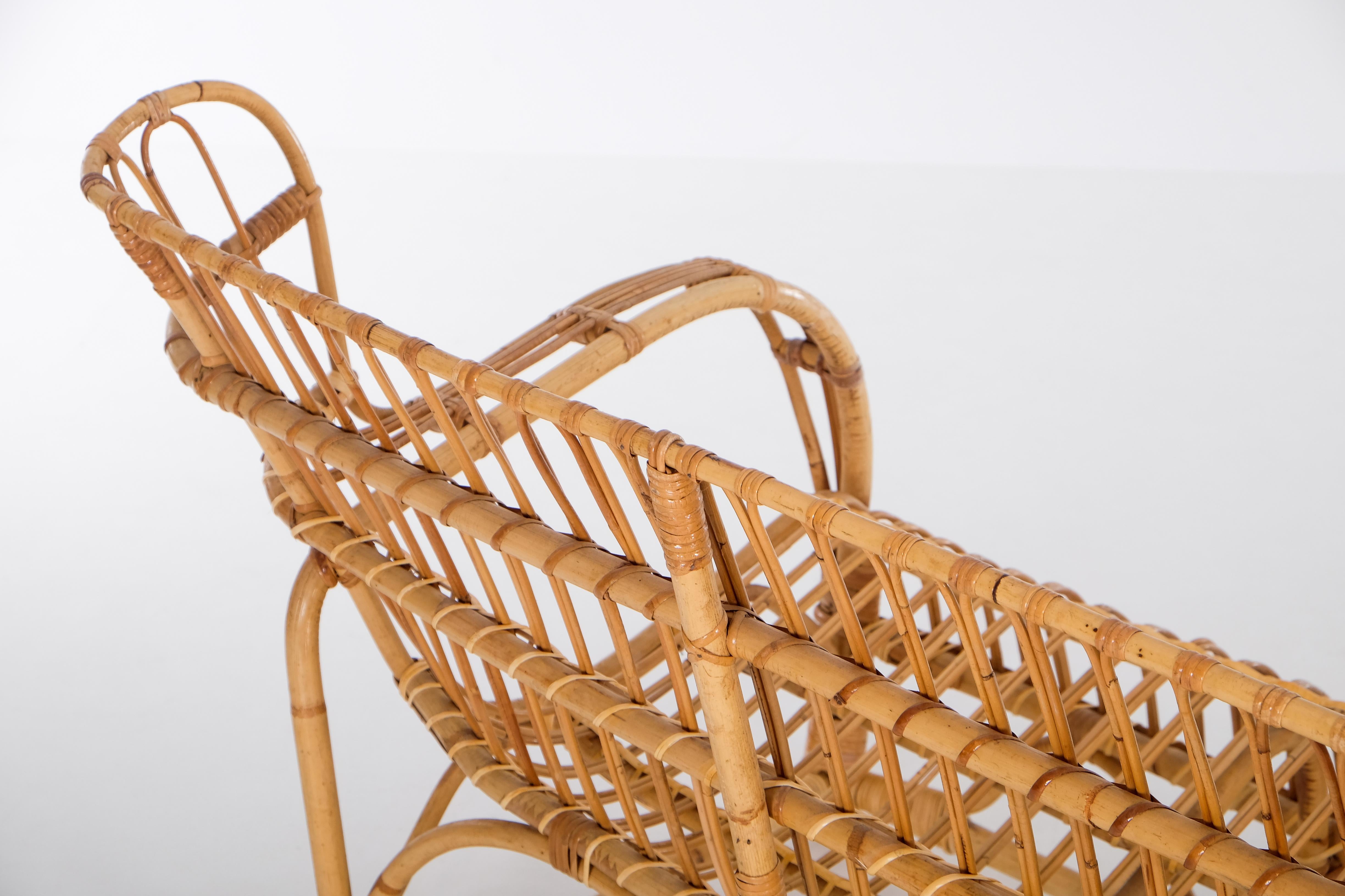 Rattan sofa, attributed to Viggo Boesen, Denmark, 1960s For Sale 2