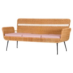 Used Rattan sofa, Brazil, 1960s