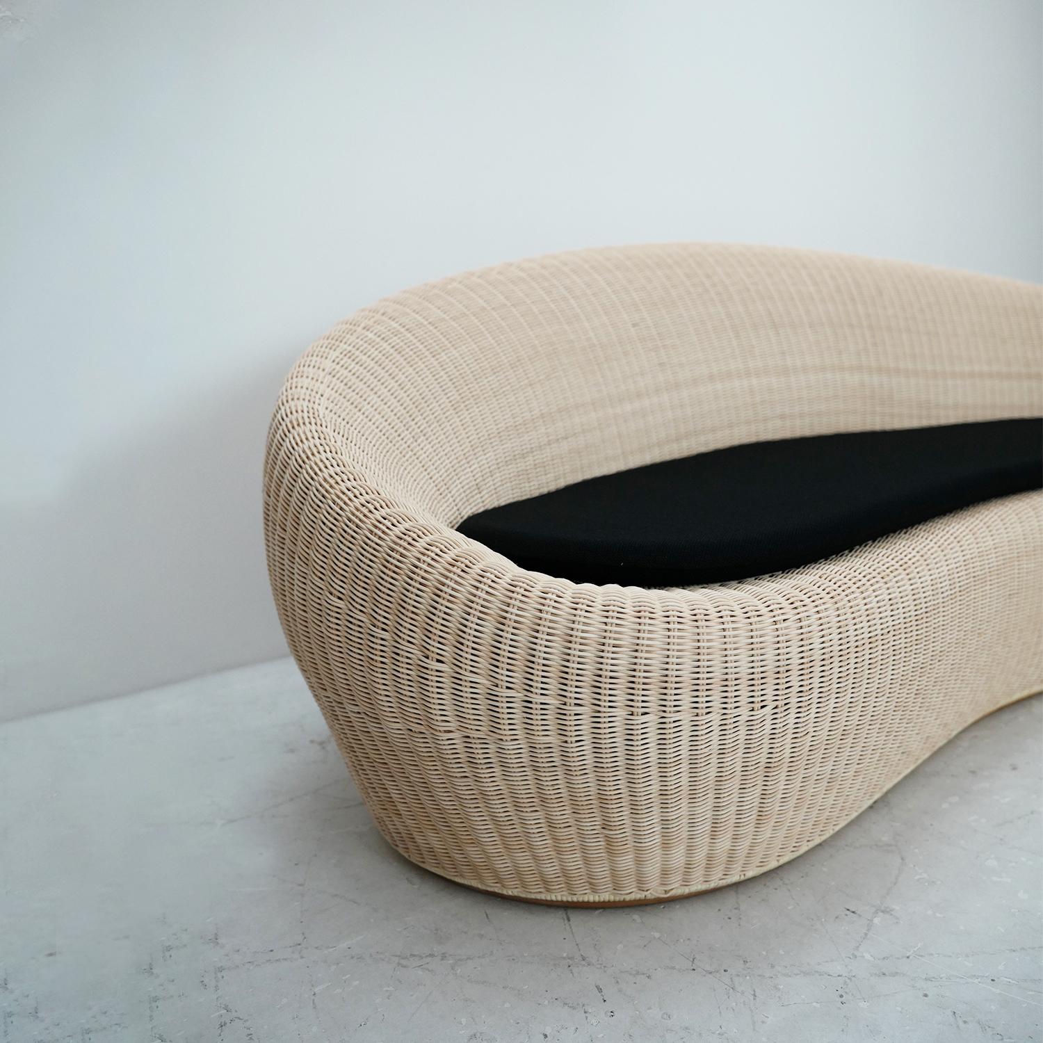 Japanese Rattan Sofa by Isamu Kenmochi , 2022, Y･M･K-NAGAOKA For Sale