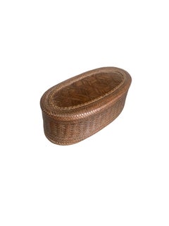 Rattan Spice Basket from Akha Tribe of Northern Thailand