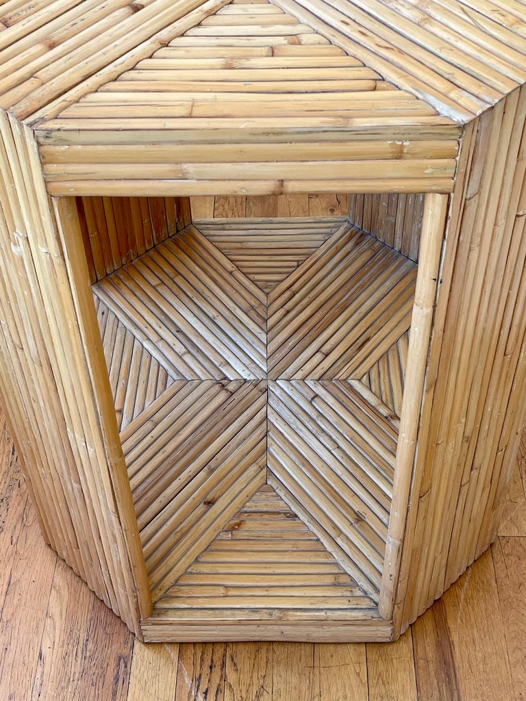 Rattan Split Bamboo Bar Table at 1stDibs