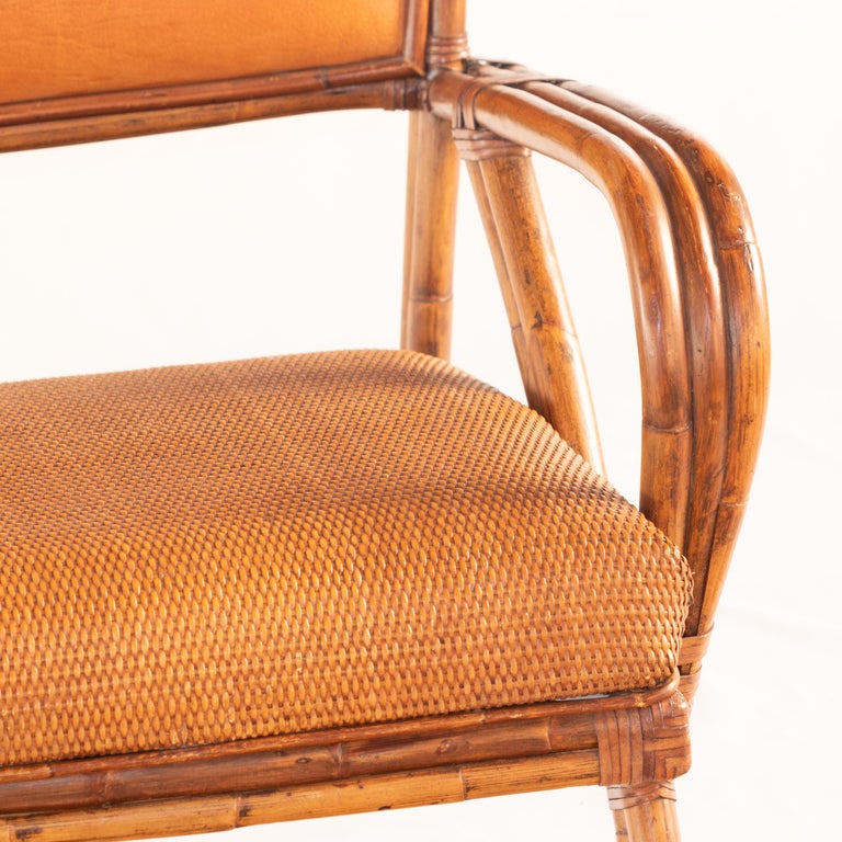 Rattan Split Chair Wood Confortable Modern Asian Modern Kalma Furniture For Sale 4