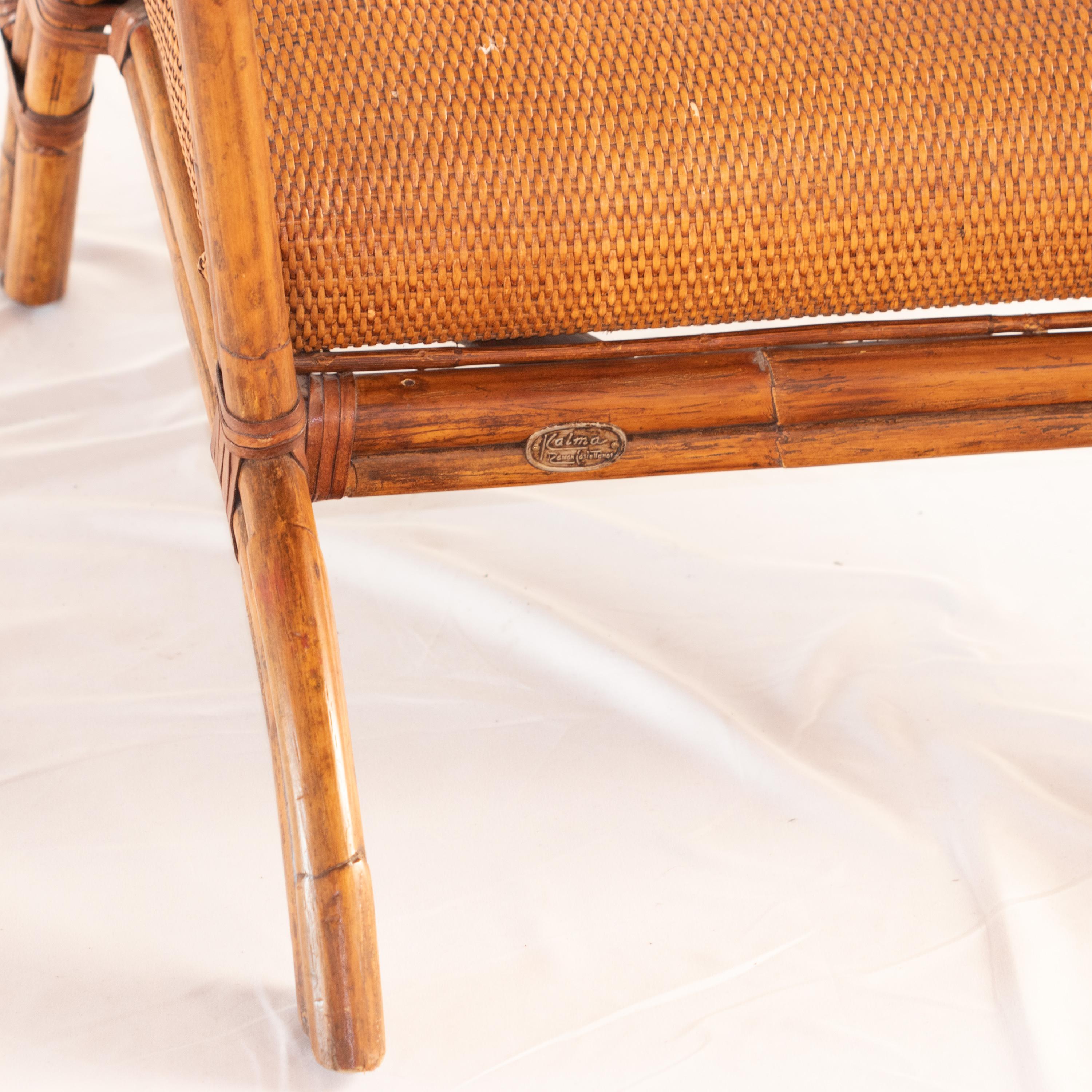 Rattan Split Chair Wood Confortable Modern Asian Modern Kalma Furniture For Sale 6