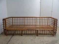 Canapé carré Henry Olko Willow and Reed, vers 1970