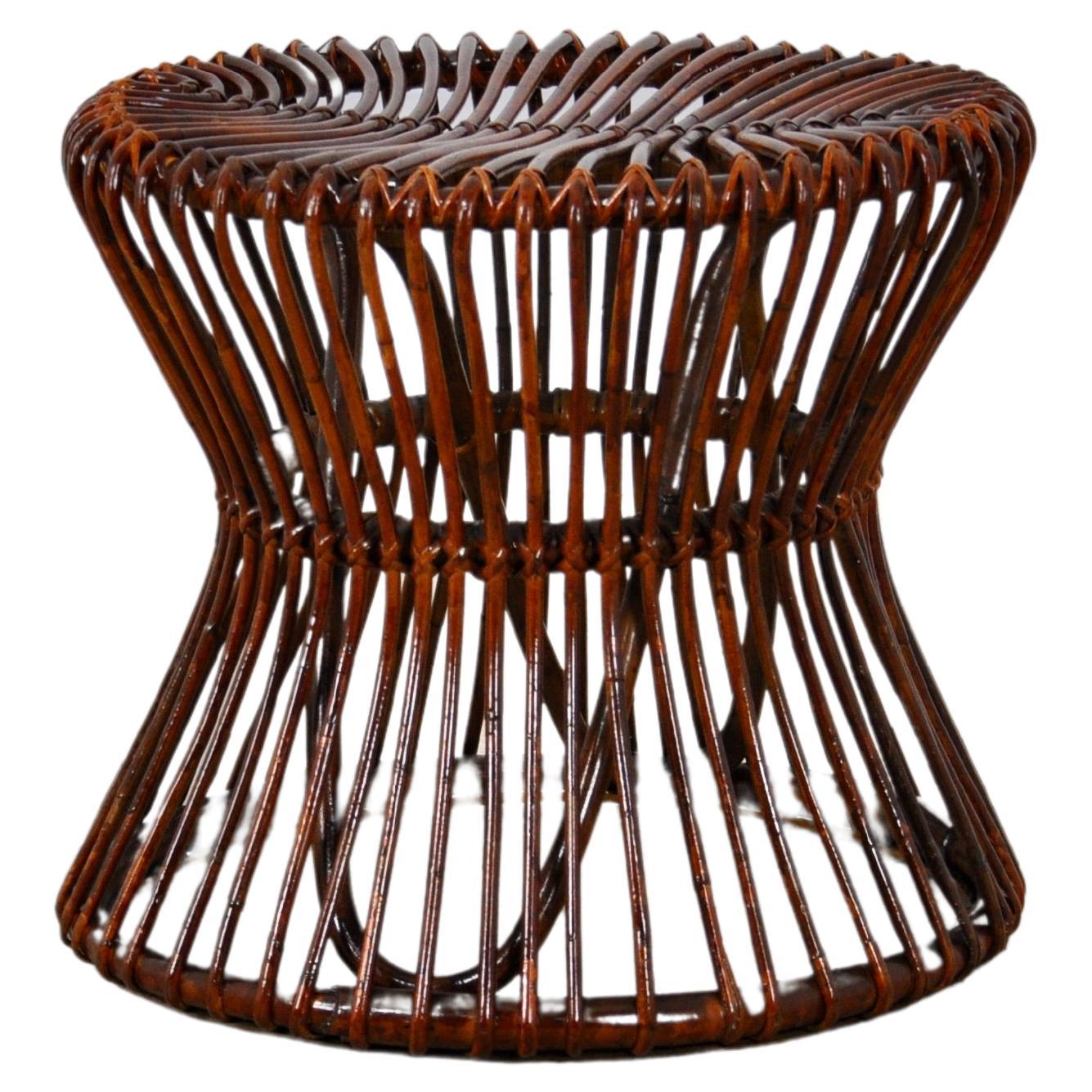 Rattan Stool, 1960s