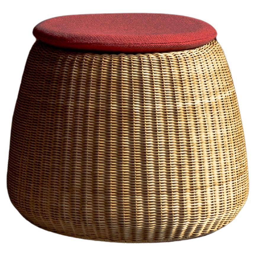 Rattan Stool by Isamu Kenmochi for Yamakawa Rattan, designed in 1960s