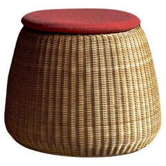 Rattan Stool by Isamu Kenmochi for Yamakawa Rattan, designed in 1960s