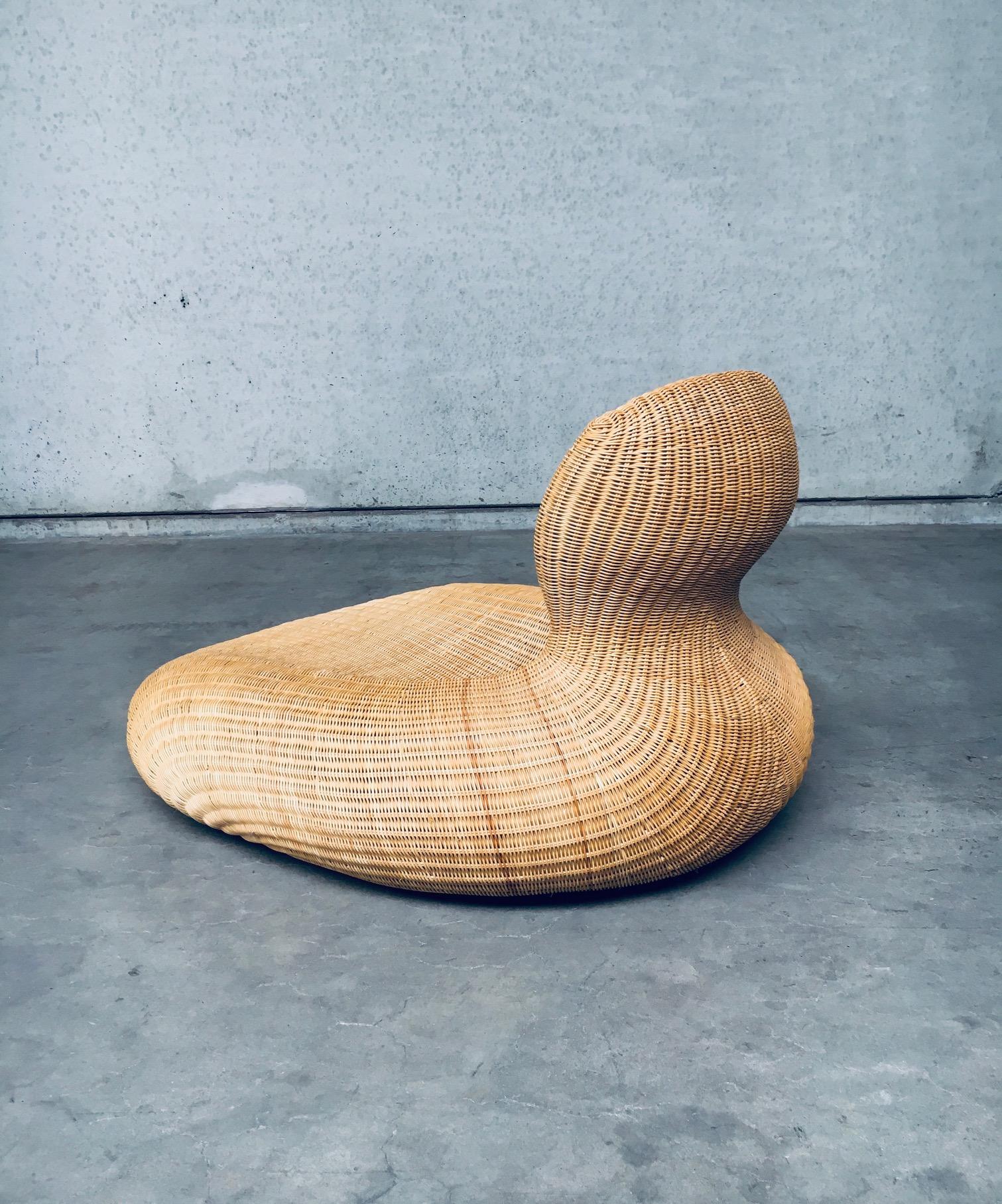 XXIe siècle et contemporain Fauteuil de salon STORVIK en rotin de Carl Ojerstam pour Ikea, années 2000