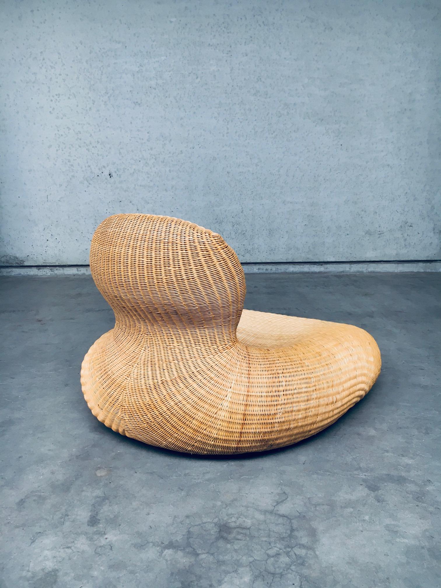 Bambou Fauteuil de salon STORVIK en rotin de Carl Ojerstam pour Ikea, années 2000