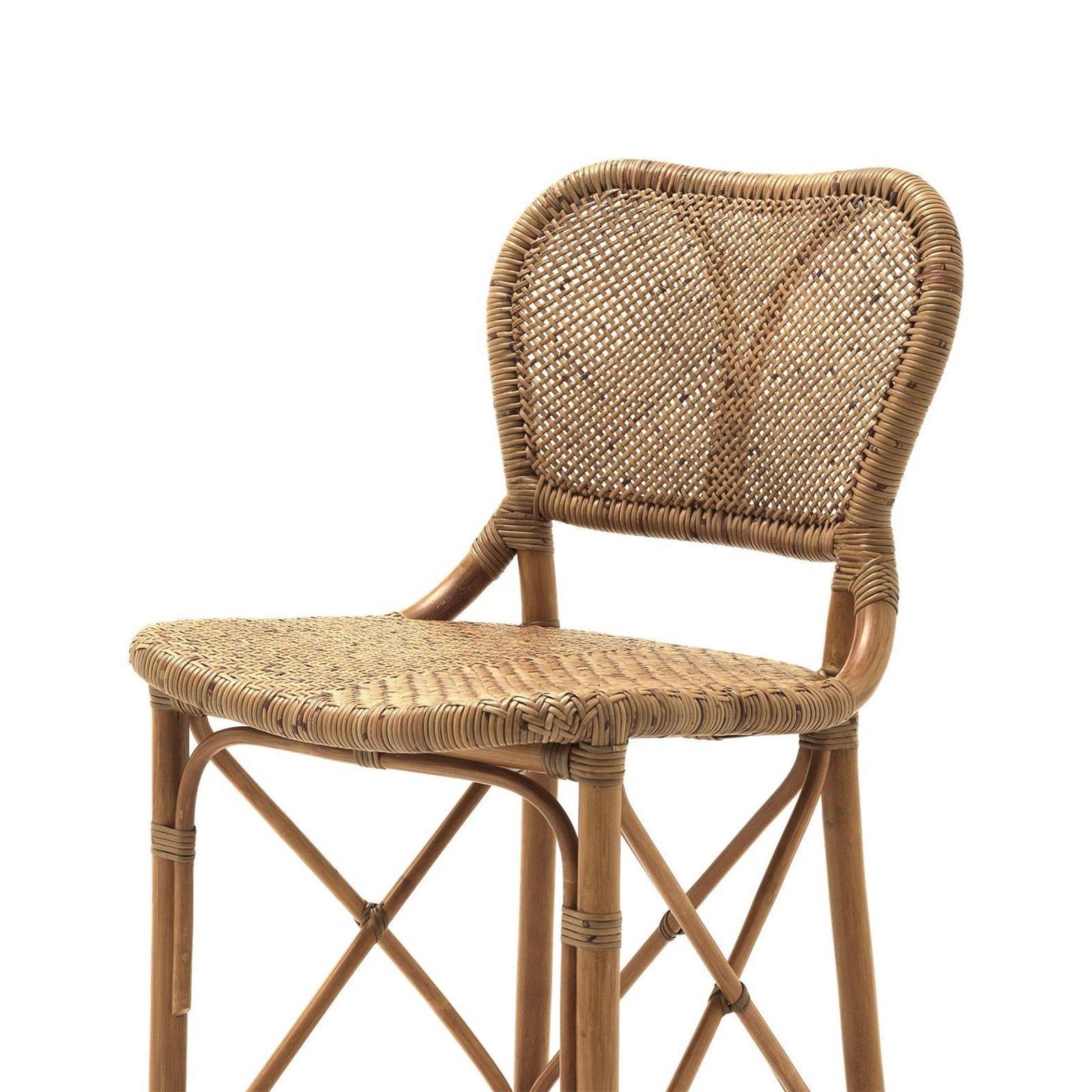 Rattan Style Bar Stool In New Condition For Sale In Paris, FR
