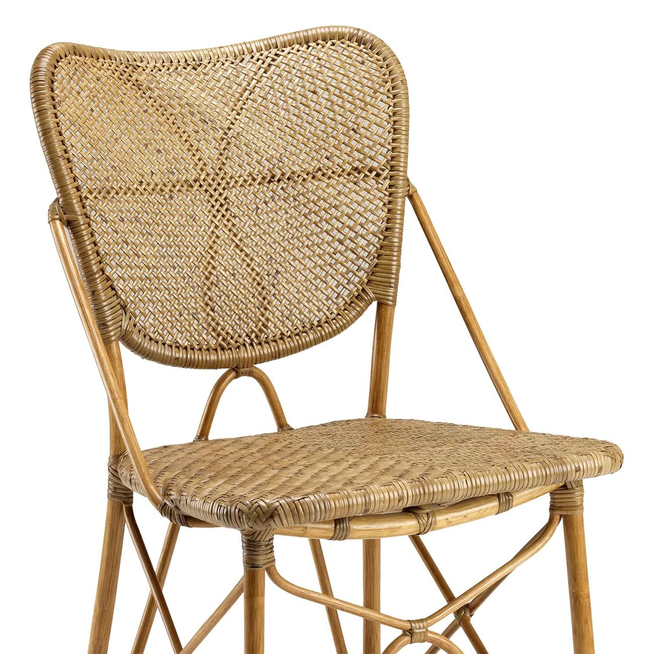 Chair Rattan Style all in
natural rattan in clear finish.
