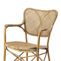 Rattan with Arms Chair