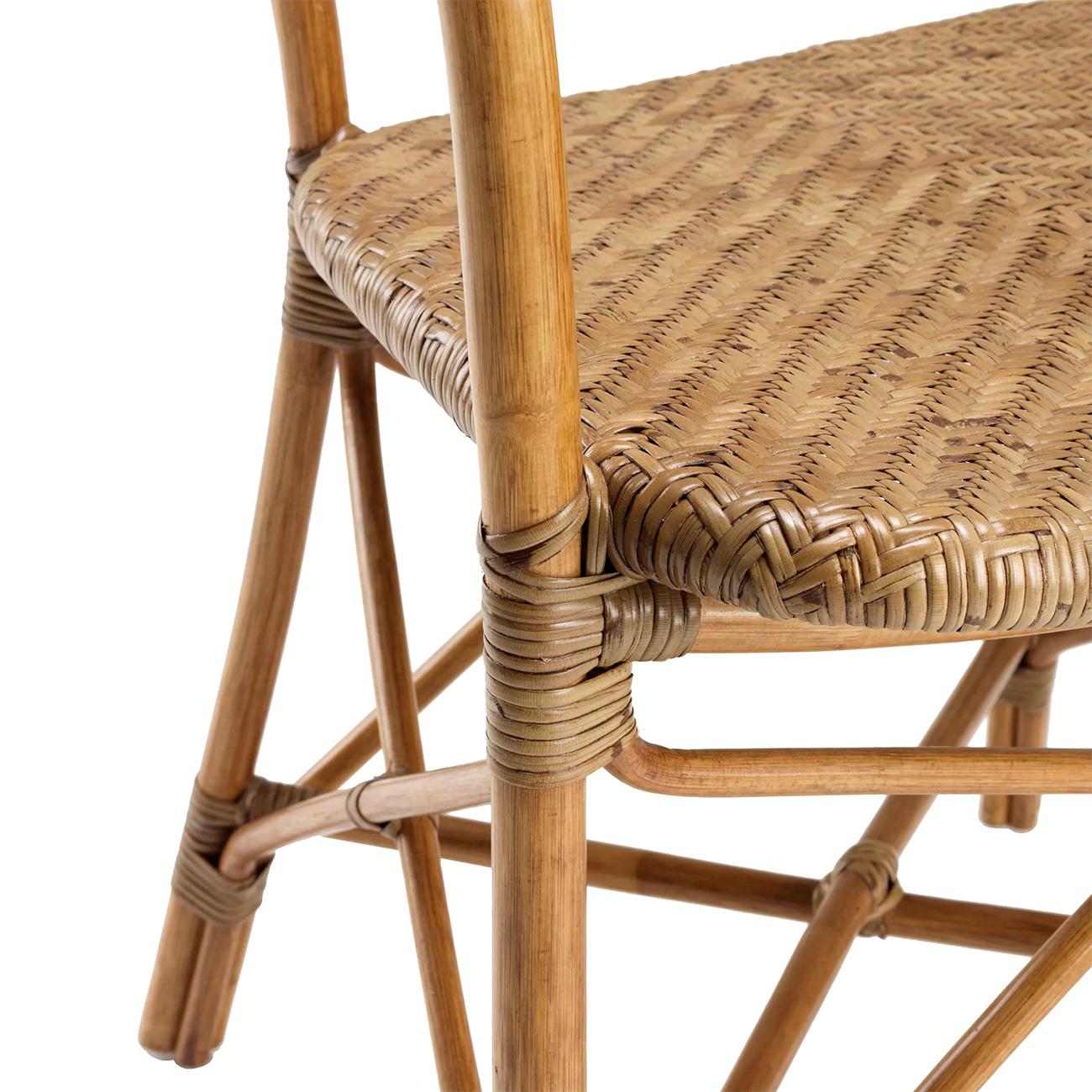 Contemporary Rattan Style Chair with Arm For Sale