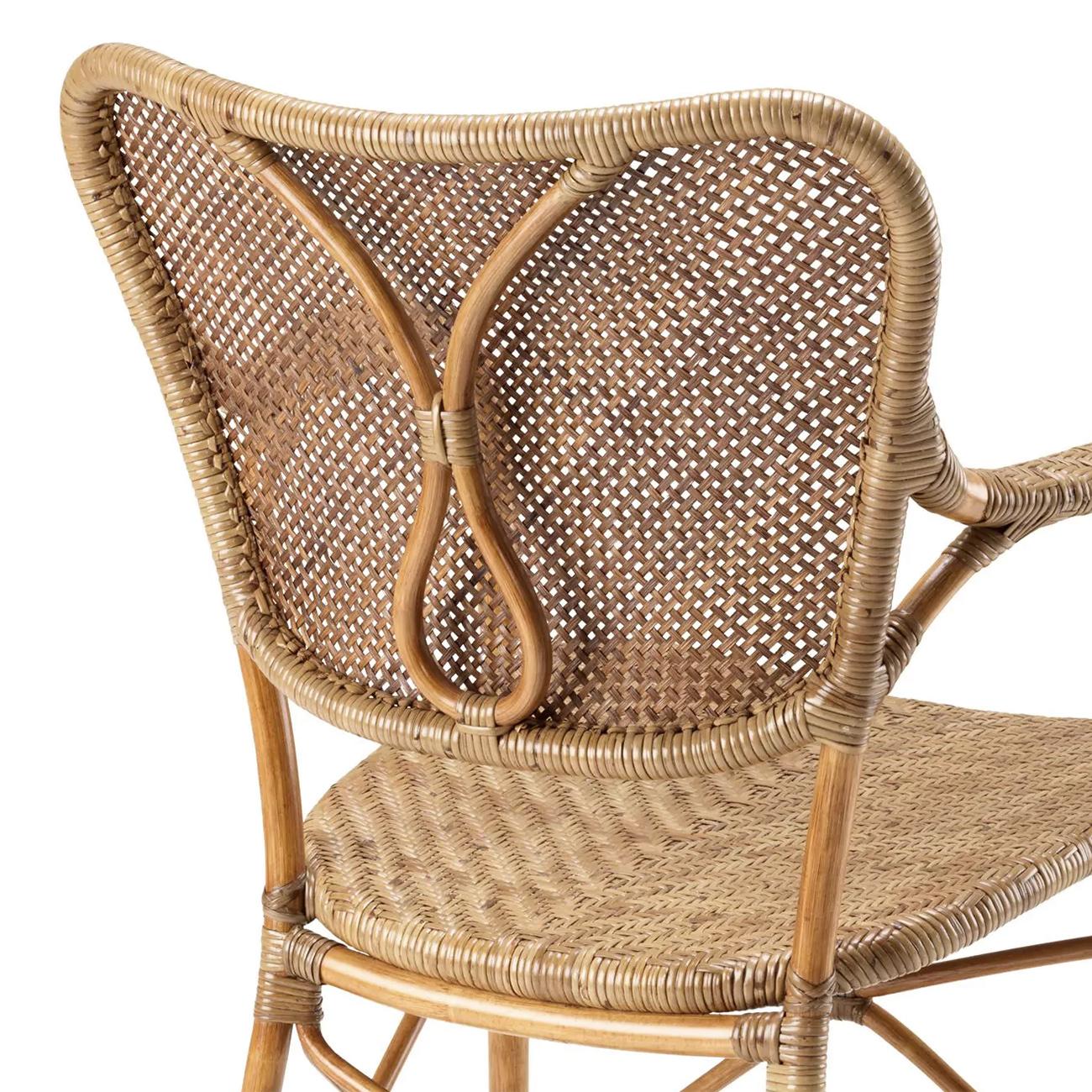 Rattan Style Chair with Arm For Sale 2