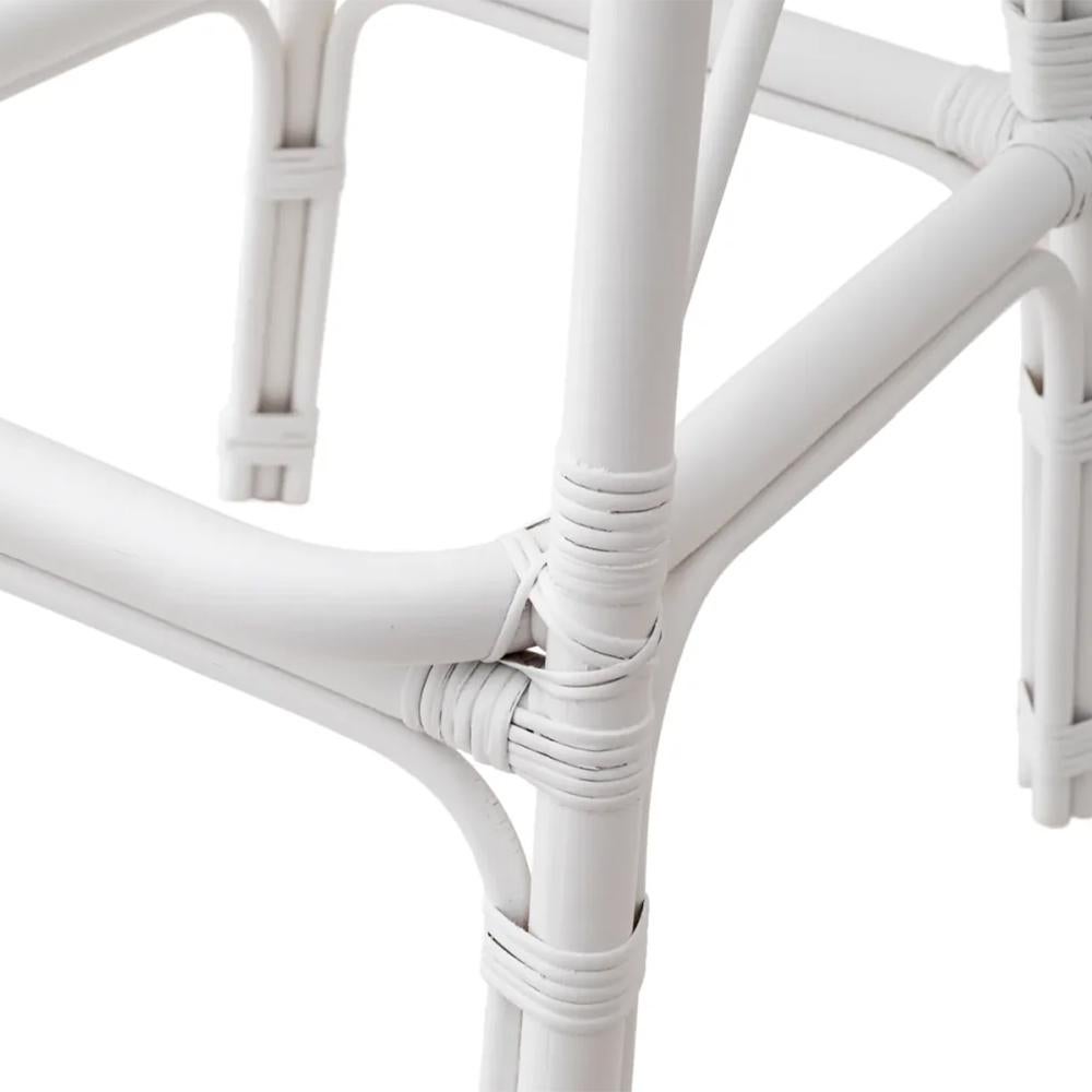 Rattan Style White Bar Stool For Sale 2