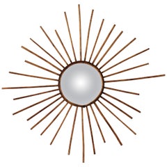 Miroir convexe Sunburst, France, années 1960