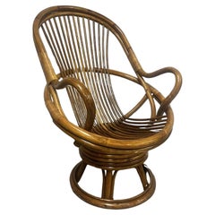 Used Rattan Swivel Chair