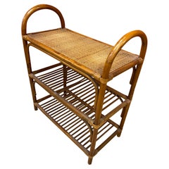 Mesa de ratán, circa 1960-1970