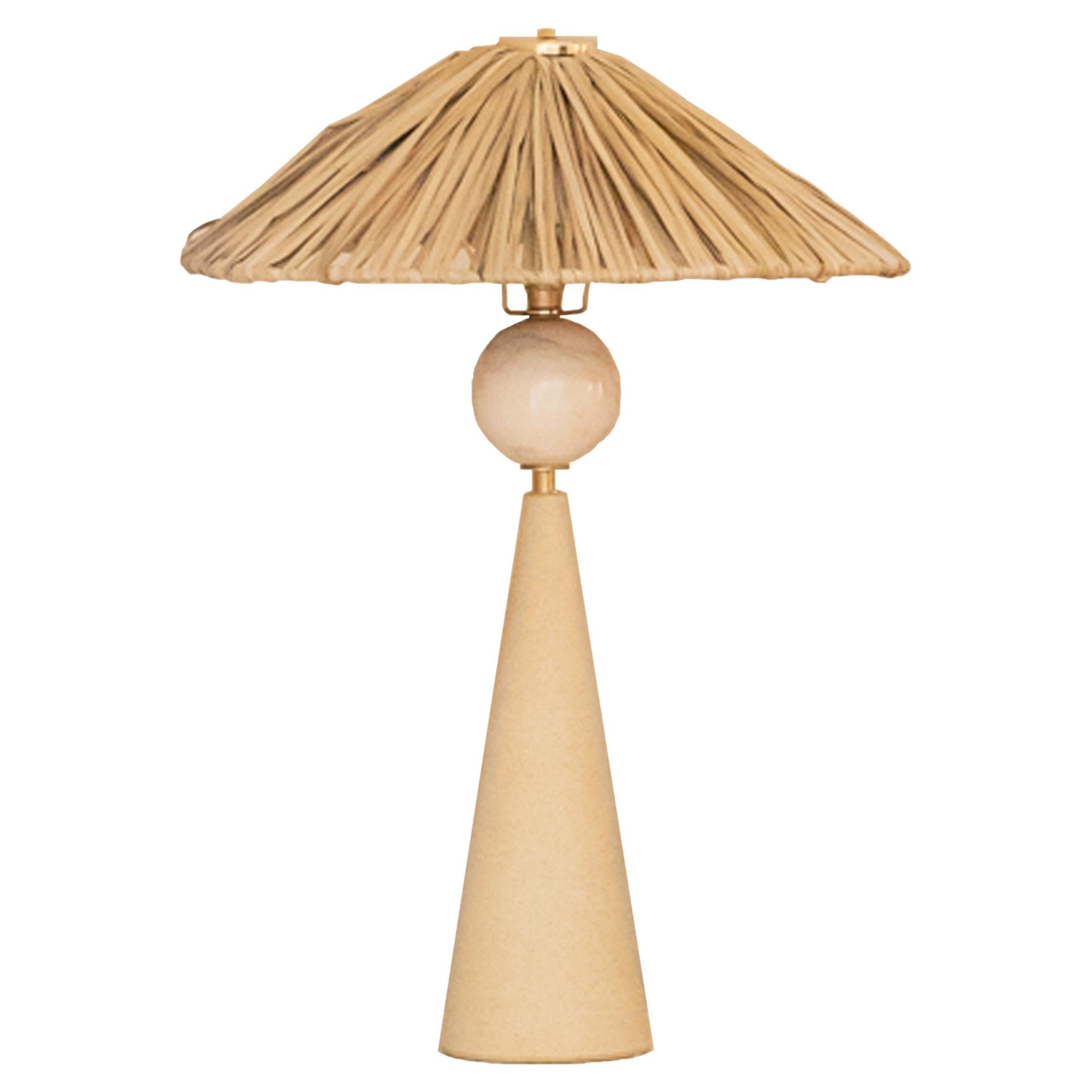 Rattan Table Lamp by Patricia Bustos de la Torre For Sale