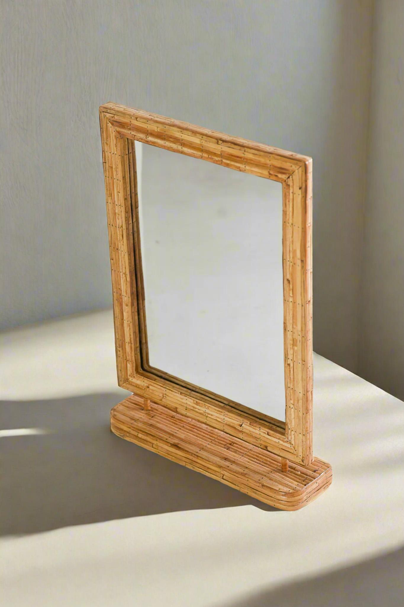 Hand-Crafted Free Standing Mirror, Table Mirror For Sale