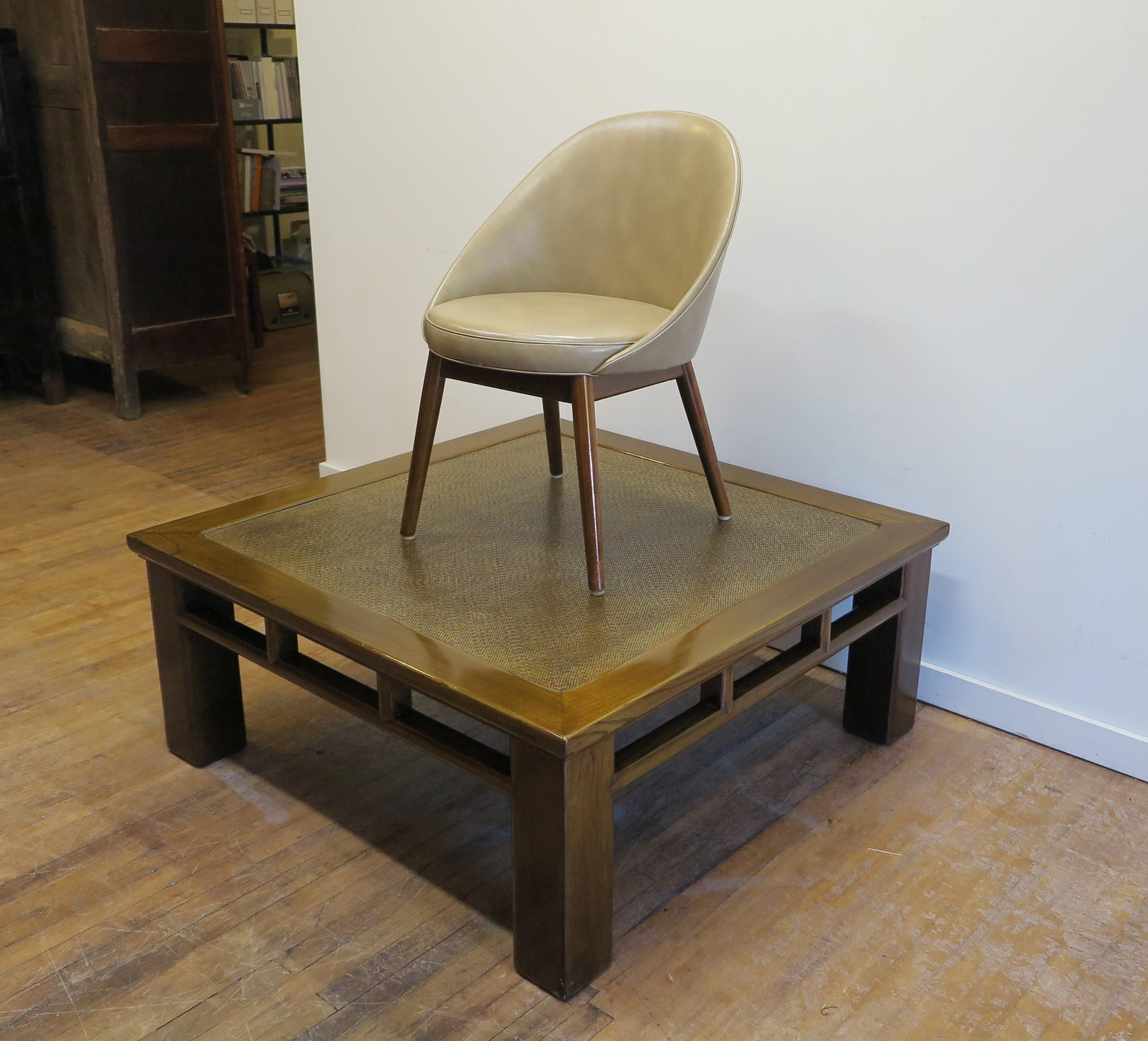 20th Century Rattan Top Low Table For Sale