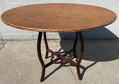Rattan Top Round Dining Table