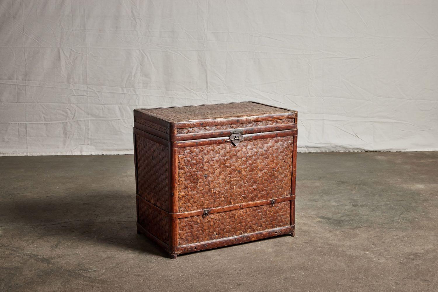 Wicker Rattan Travel Box