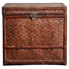 Caja de viaje de ratán
