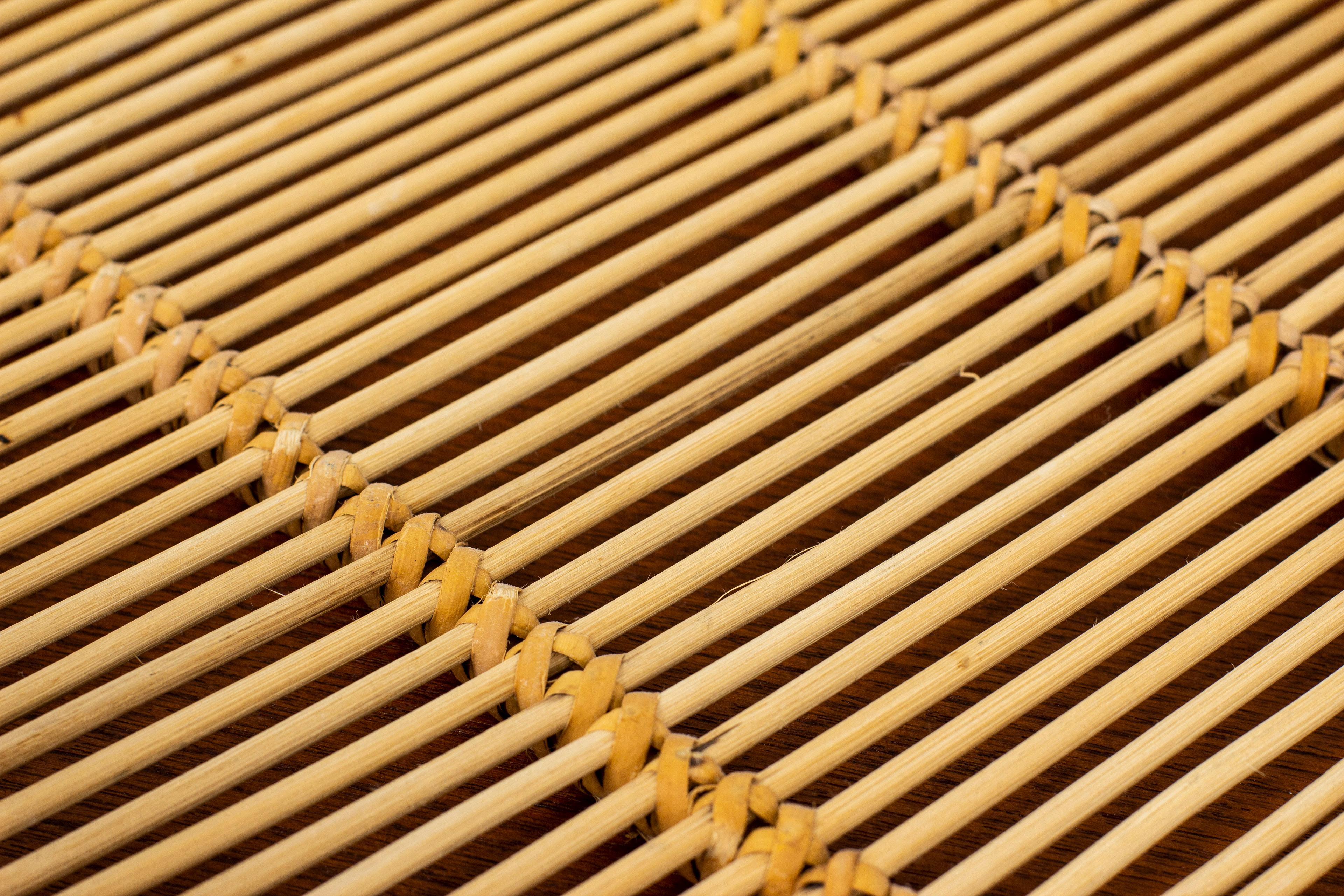 Rattan Tray Designed and Made by Artek in Finland During the 1960s For Sale 1